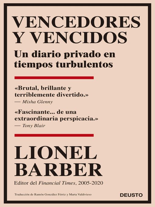 Title details for Vencedores y vencidos by Lionel Barber - Available